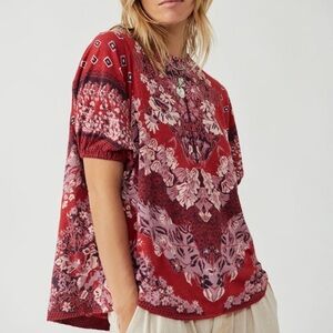 Free People Oversized Lully Tee Extra Small